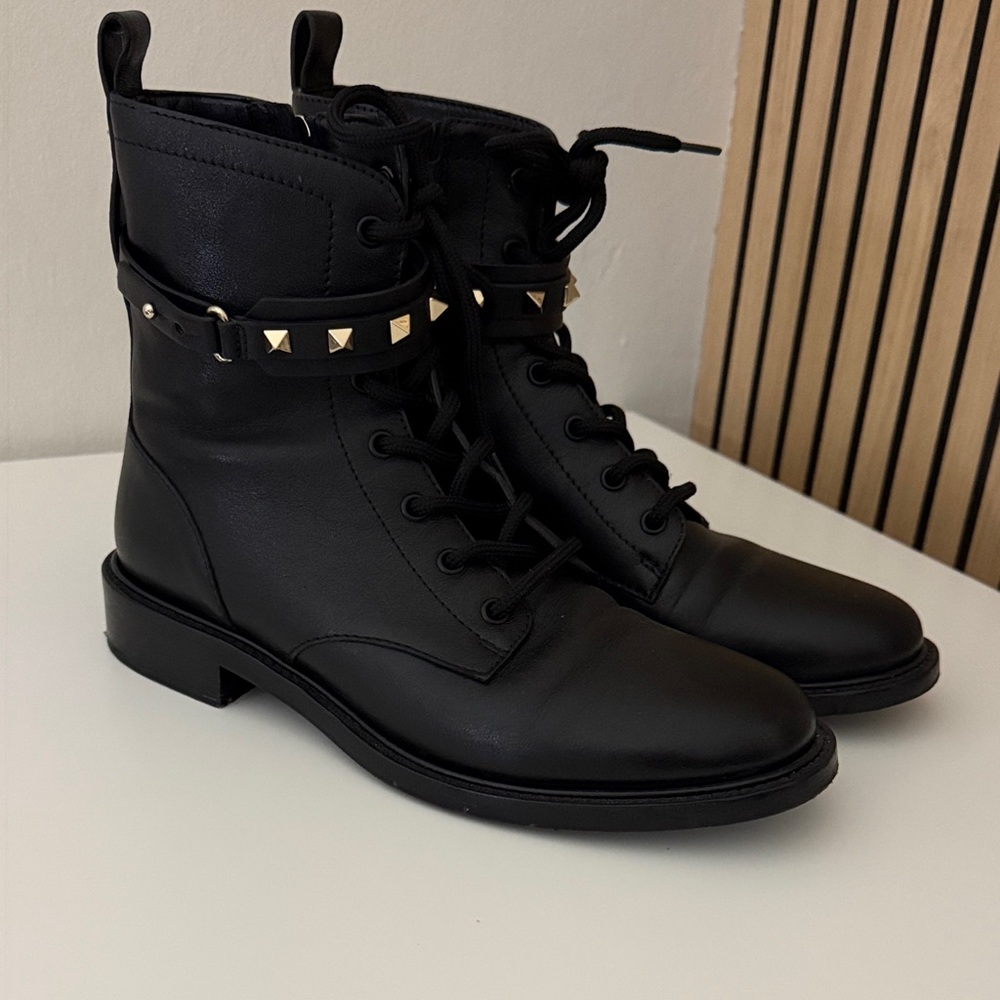 Black Studded Ankle Boots